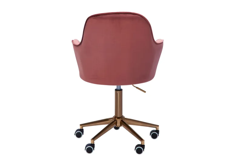 Hubdam kontorstol - Rosa/Gull - Møbler - Stoler - Kontorstol & skrivebordsstol