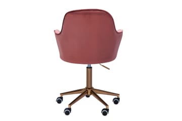 Hubdam kontorstol - Rosa/Gull - Møbler - Stoler - Kontorstol & skrivebordsstol