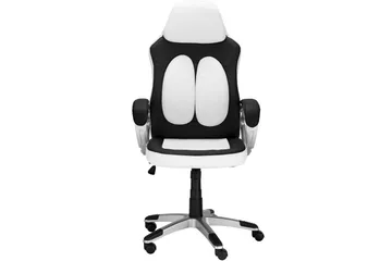 Junpeya Kontorstol Hev- og Senkbar - Svart/Hvit - Møbler - Stoler - Kontorstol & skrivebordsstol