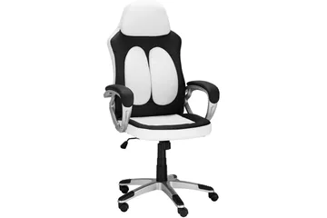 Junpeya Kontorstol Hev- og Senkbar - Svart/Hvit - Møbler - Stoler - Kontorstol & skrivebordsstol