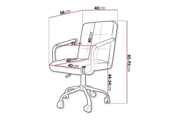 Kintore Kontorsstol Black - Møbler - Stoler - Kontorstol & skrivebordsstol