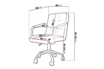 Kintore Kontorsstol White - Møbler - Stoler - Kontorstol & skrivebordsstol