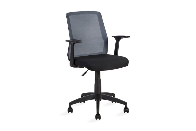 Kontorstol ALPHA 60x55xH875-95cm svart/grå - Kontorstol & skrivebordsstol