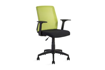 Kontorstol ALPHA 60x55xH875-95cm svart/grønn - Møbler - Stoler - Kontorstol & skrivebordsstol