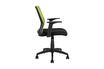 Kontorstol ALPHA 60x55xH875-95cm svart/grønn - Møbler - Stoler - Kontorstol & skrivebordsstol