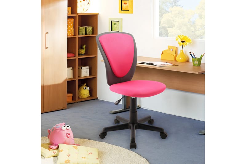 Kontorstol BIANCA 42x51xH82-94 farge: rosa / mørkegrå - Kontorstol & skrivebordsstol