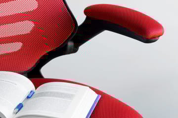 Kontorstol RAGUSA 665xD51xH117-126cm rød - Møbler - Stoler - Kontorstol & skrivebordsstol