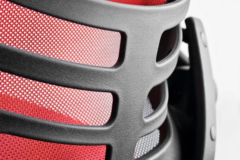 Kontorstol RAGUSA 665xD51xH117-126cm rød - Møbler - Stoler - Kontorstol & skrivebordsstol