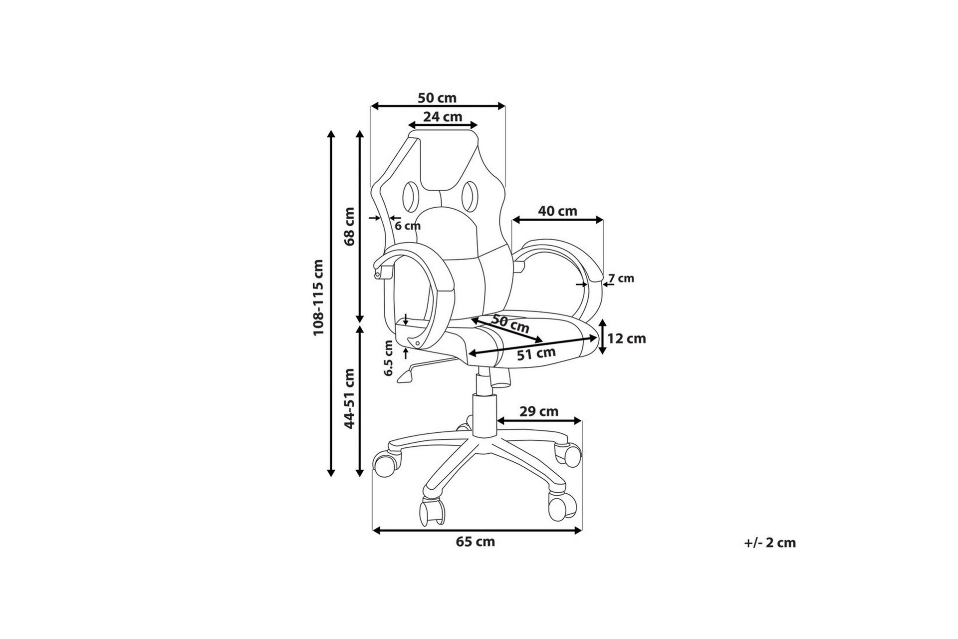 Kontorstol Rest - Svart - Møbler - Stoler - Kontorstol & skrivebordsstol