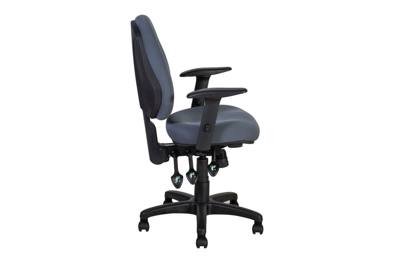 Kontorstol Saga 64x64xh955-115 cm - Grå/Svart - Møbler - Stoler - Kontorstol & skrivebordsstol