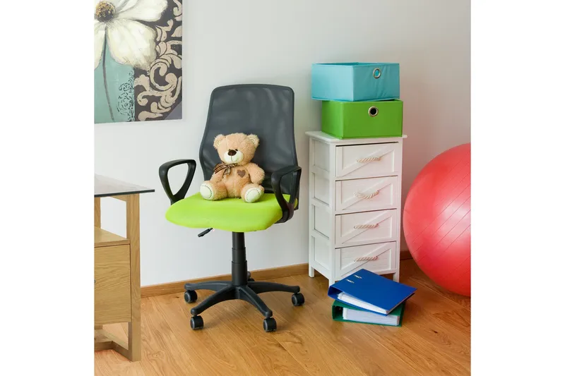 Kontorstol TREVISO 59xD58xH90-102cm grønn / grå - Møbler - Stoler - Kontorstol & skrivebordsstol