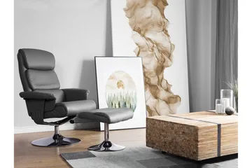 Legend Hvilstol med fotskammel - Grå - Møbler - Stoler - Lenestoler - Massasjestol