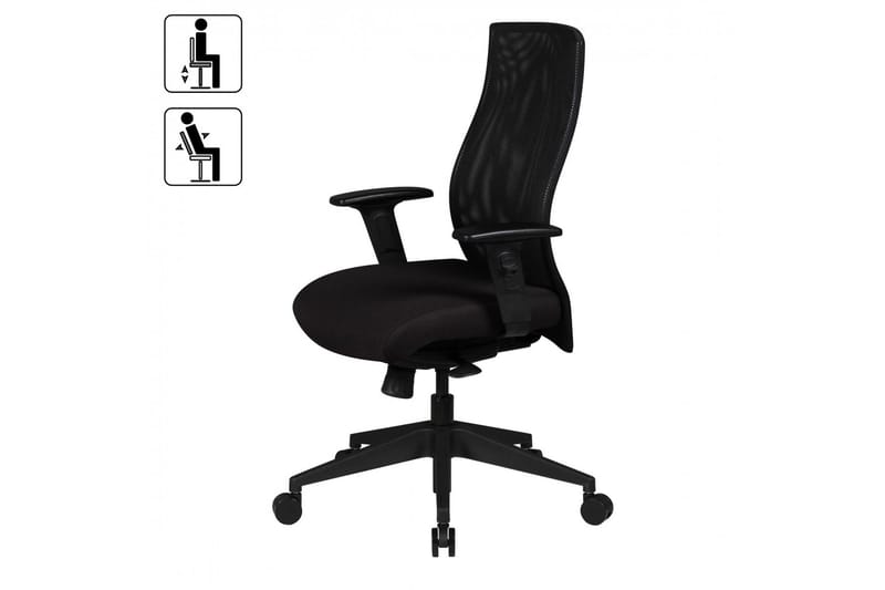 Lyndell Kontorstol - Svart - Møbler - Stoler - Kontorstol & skrivebordsstol