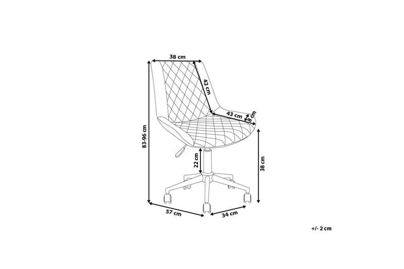 Maribel Kontorstol - Grå - Møbler - Stoler - Kontorstol & skrivebordsstol