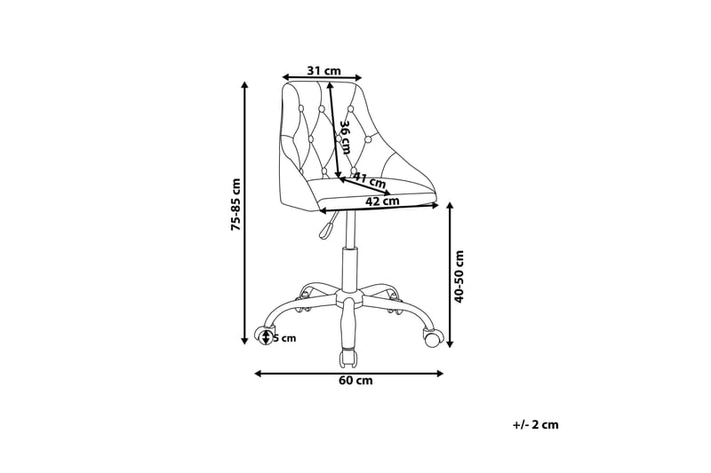 Parrish Kontorstol - Grå - Møbler - Stoler - Kontorstol & skrivebordsstol