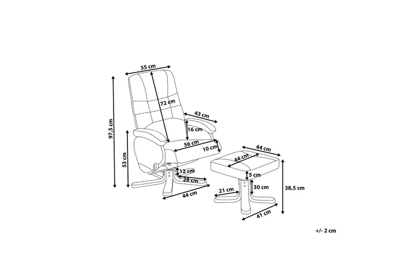 Relaxpro Kontorstol - Beige - Møbler - Stoler - Lenestoler - Massasjestol