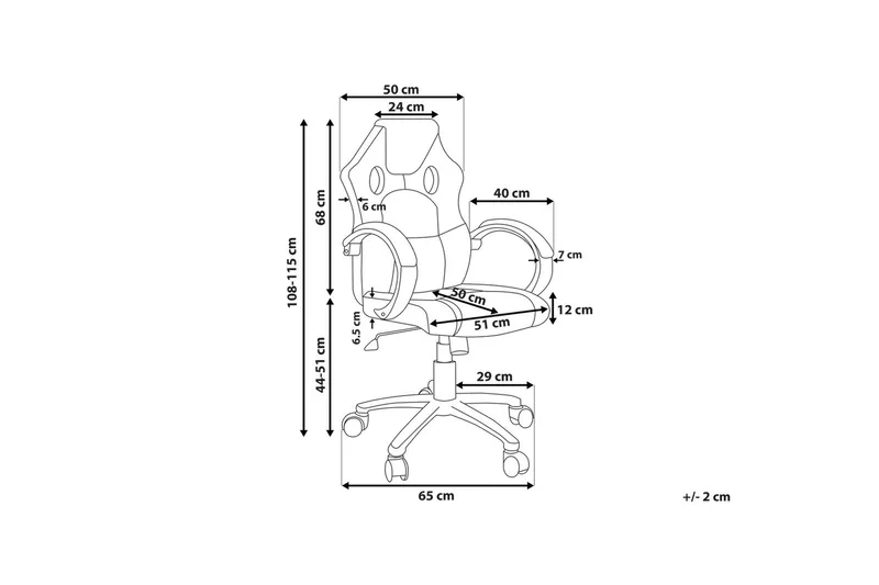 Rest Kontorstol - Svart - Møbler - Stoler - Gamingstol