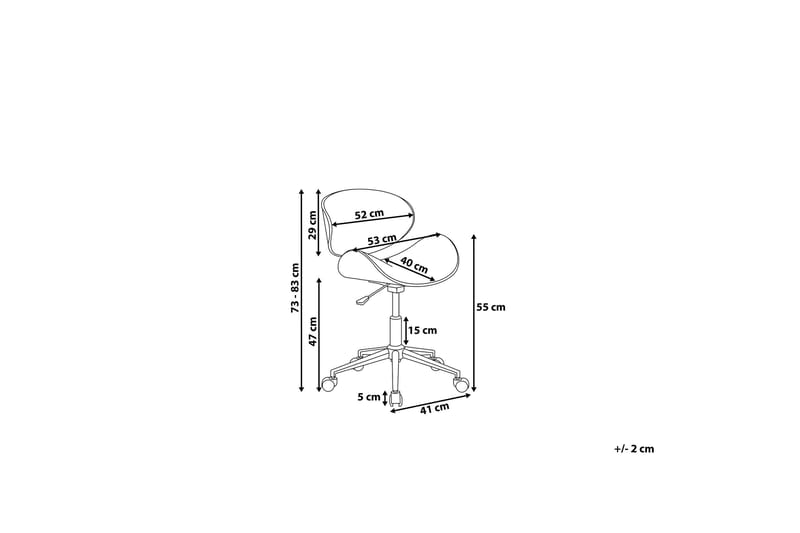 Rotterdam Kontorstol - Hvit - Møbler - Stoler - Kontorstol & skrivebordsstol