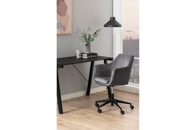 Samlar Kontorstol VIC-stoff - Mørkegrå / svart - Møbler - Stoler - Kontorstol & skrivebordsstol