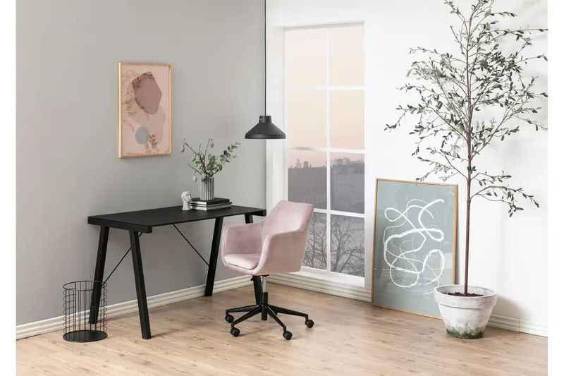 Samlar Kontorstol VIC-stoff - Rød / Svart - Møbler - Stoler - Kontorstol & skrivebordsstol