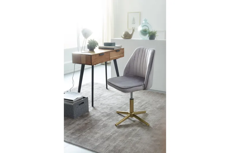 Willowdale kontorstol - Grå / Gull - Møbler - Stoler - Kontorstol & skrivebordsstol