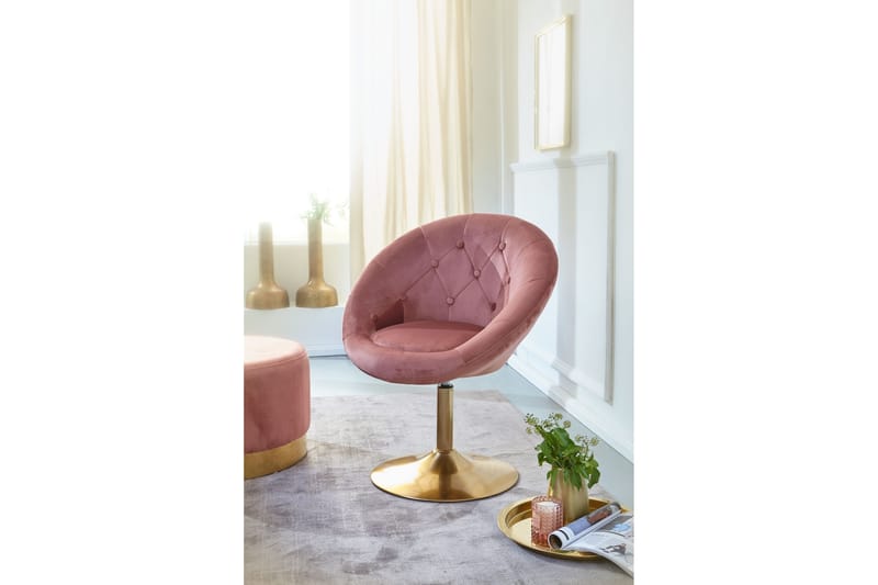 Willowdale kontorstol - Mørkerosa / gull - Møbler - Stoler - Kontorstol & skrivebordsstol