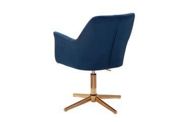 Willowdale kontorstol med armlener - Mørkeblå / gull - Møbler - Stoler - Kontorstol & skrivebordsstol