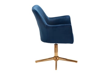 Willowdale kontorstol med armlener - Mørkeblå / gull - Møbler - Stoler - Kontorstol & skrivebordsstol