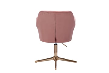 Willowdale kontorstol med armlener - Rosa / Gull - Møbler - Stoler - Kontorstol & skrivebordsstol
