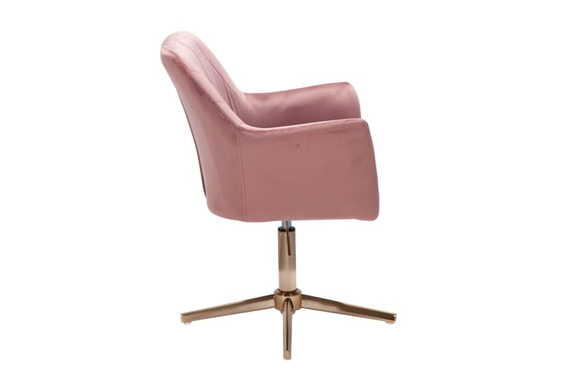 Willowdale kontorstol med armlener - Rosa / Gull - Møbler - Stoler - Kontorstol & skrivebordsstol