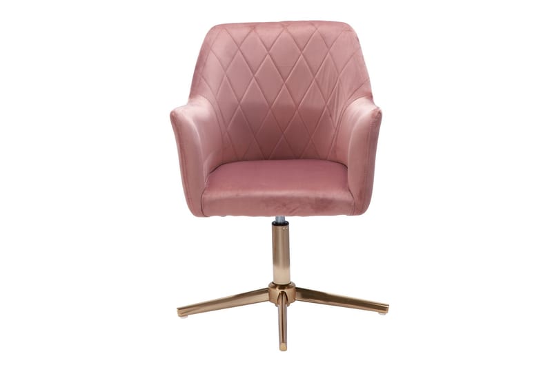 Willowdale kontorstol med armlener - Rosa / Gull - Møbler - Stoler - Kontorstol & skrivebordsstol