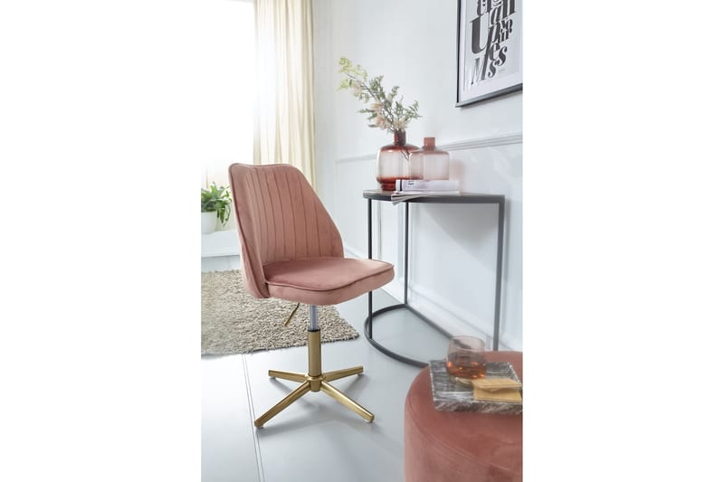 Willowdale kontorstol - Rosa/Gull - Møbler - Stoler - Kontorstol & skrivebordsstol