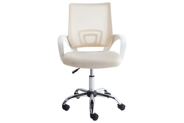 Kontorstol Solid - Beige, Sølv, Hvit - Møbler - Stoler - Kontorstol & skrivebordsstol