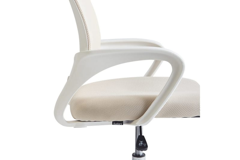 Kontorstol Solid - Beige, Sølv, Hvit - Møbler - Stoler - Kontorstol & skrivebordsstol