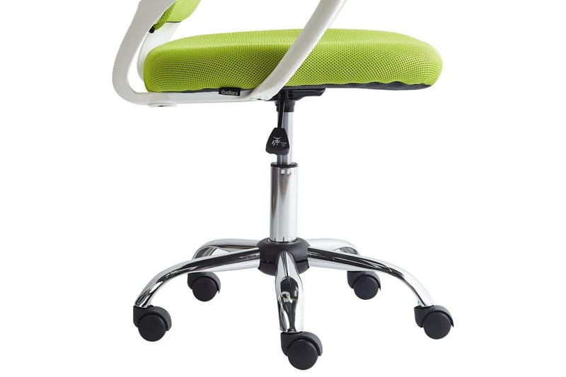 Kontorstol Solid - Grønn, sølv, hvit, Grønn, Sølv, Hvit - Møbler - Stoler - Kontorstol & skrivebordsstol