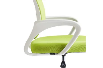 Kontorstol Solid - Grønn, sølv, hvit, Grønn, Sølv, Hvit - Møbler - Stoler - Kontorstol & skrivebordsstol