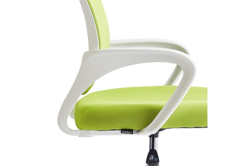 Kontorstol Solid - Grønn, sølv, hvit, Grønn, Sølv, Hvit - Møbler - Stoler - Kontorstol & skrivebordsstol