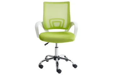 Kontorstol Solid - Grønn, sølv, hvit, Grønn, Sølv, Hvit - Møbler - Stoler - Kontorstol & skrivebordsstol