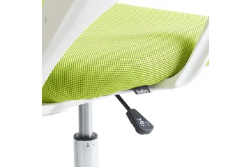 Kontorstol Solid - Grønn, sølv, hvit, Grønn, Sølv, Hvit - Møbler - Stoler - Kontorstol & skrivebordsstol