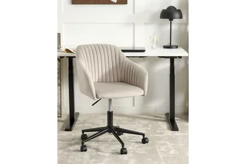 Kontorstol Venice Beige/svart - Beige/svart - Møbler - Stoler - Kontorstol & skrivebordsstol