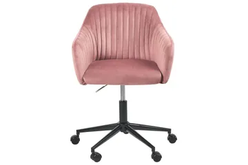 Kontorstol Venice Rosa/Svart - Rosa/Svart - Møbler - Stoler - Kontorstol & skrivebordsstol