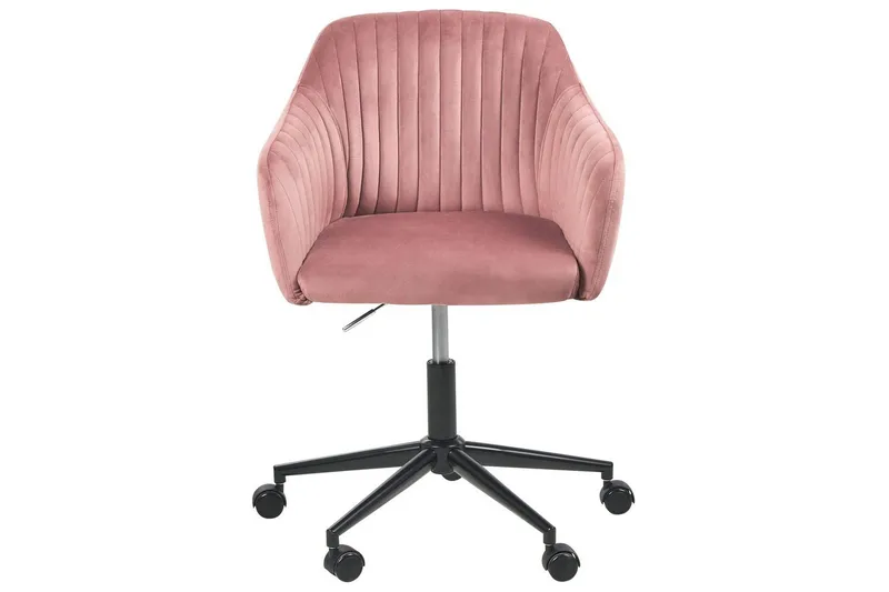 Kontorstol Venice Rosa/Svart - Rosa/Svart - Møbler - Stoler - Kontorstol & skrivebordsstol