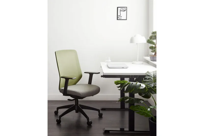 Kontorstol Virtuoso Grå/grønn/svart - Grå/grønn/svart - Møbler - Stoler - Kontorstol & skrivebordsstol