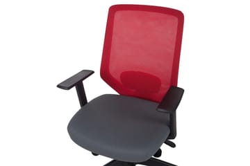 Kontorstol Virtuoso Rød/grå/svart - Rød/grå/svart - Møbler - Stoler - Kontorstol & skrivebordsstol