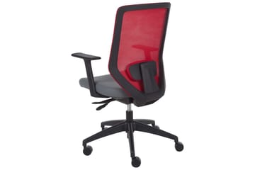 Kontorstol Virtuoso Rød/grå/svart - Rød/grå/svart - Møbler - Stoler - Kontorstol & skrivebordsstol