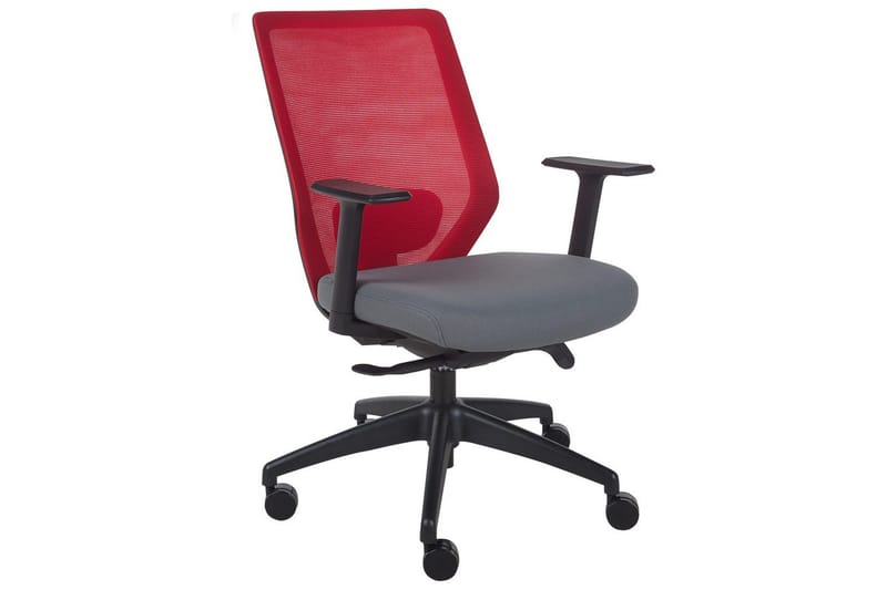 Kontorstol Virtuoso Rød/grå/svart - Rød/grå/svart - Møbler - Stoler - Kontorstol & skrivebordsstol