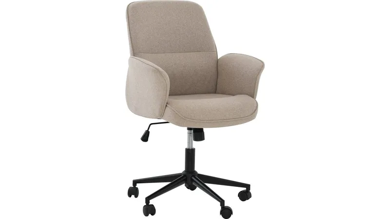 Kontorstol Ylvara Lav Rygg, Beige