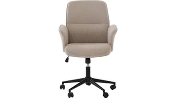 Kontorstol Ylvara Lav Rygg - Beige - Møbler - Stoler - Kontorstol & skrivebordsstol