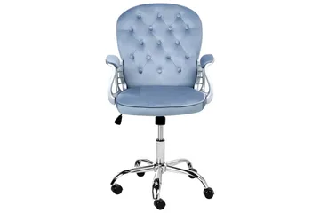 Kontorstol Princess - Blå, Sølv, Svart - Møbler - Stoler - Kontorstol & skrivebordsstol