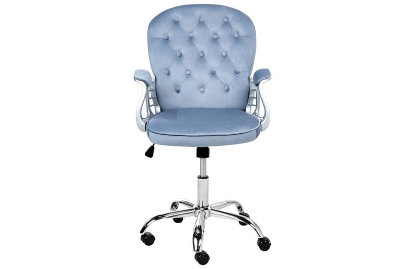 Kontorstol Princess - Blå, Sølv, Svart - Møbler - Stoler - Kontorstol & skrivebordsstol
